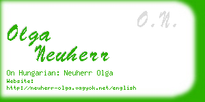 olga neuherr business card